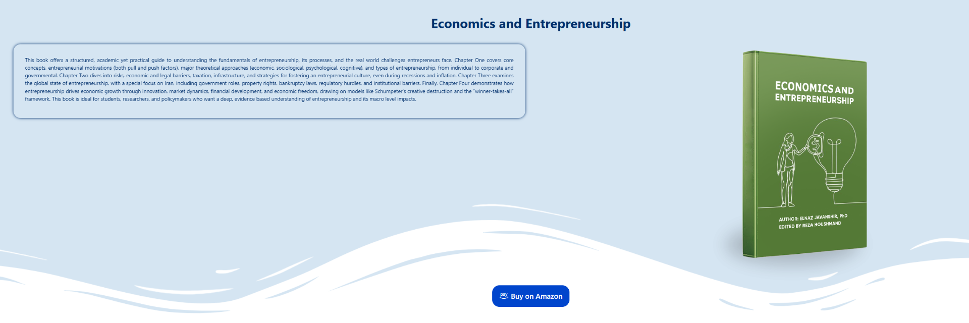 Economics and Entrepreneurship by Elnaz Javanshir, PhD